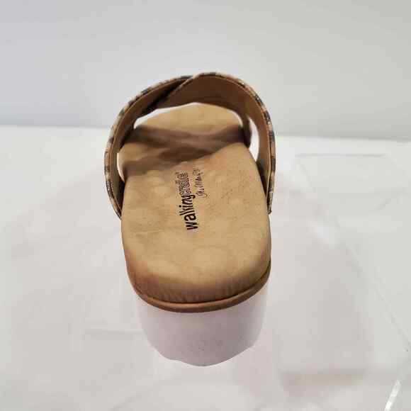 Walking Cradles Sandals Women's 8.5 Hudson Metallic Leopard Leather Slip On New - Picture 8 of 13